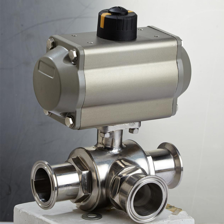 Válvula Bola Tres Vías Inoxidable Válvula Bola Tres Vías Inoxidable